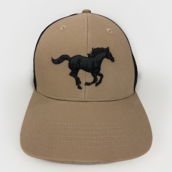 Life Is Good Other - Life is Good Galloping Horse Trucker Hat Mesh Snapback Black Tan OS